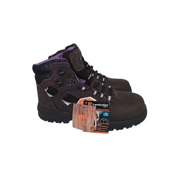 Hoss Women's 6" Lacy Composite Toe WP Metal Free Work Boot 70419 Brown Size 11M - Picture 2 of 7